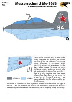 VX03 1/72 Messerrschmitt Me-163S