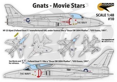 Vixen Decals 1/48 Folland Gnat - Movie Star