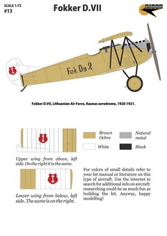 VX13 1/72 Fokker D.VII