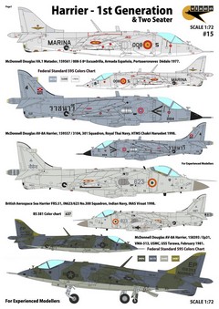 VX15 1/72 Harrier - 1st Generations & Two Seater