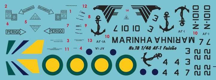 Vixen Decals 1/48 Falcão do Marinha (Brazilian Navy A-4M Skyhawk)