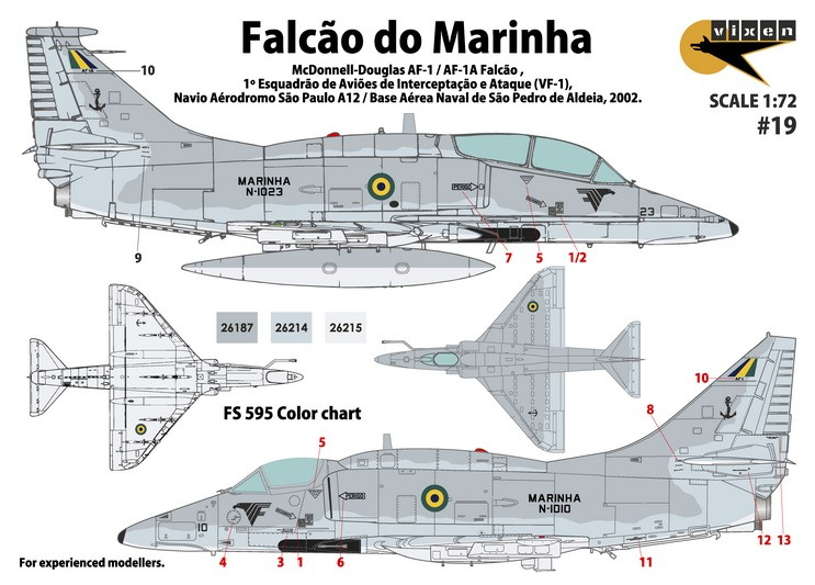 Vixen #191/72 Falcão do Marinha (Brazilian Navy A-4M Skyhawk)