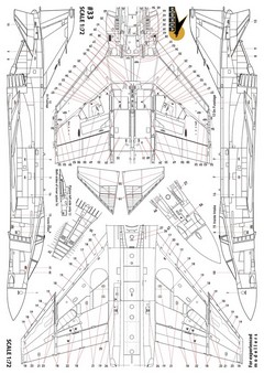 Декаль Vixen 1/72 F-4B/J/N Phantom technical data stencils