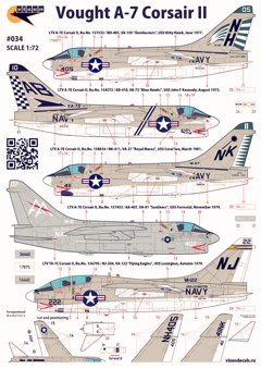 Vixen Decals 034 1/72 Vought A-7 Corsair