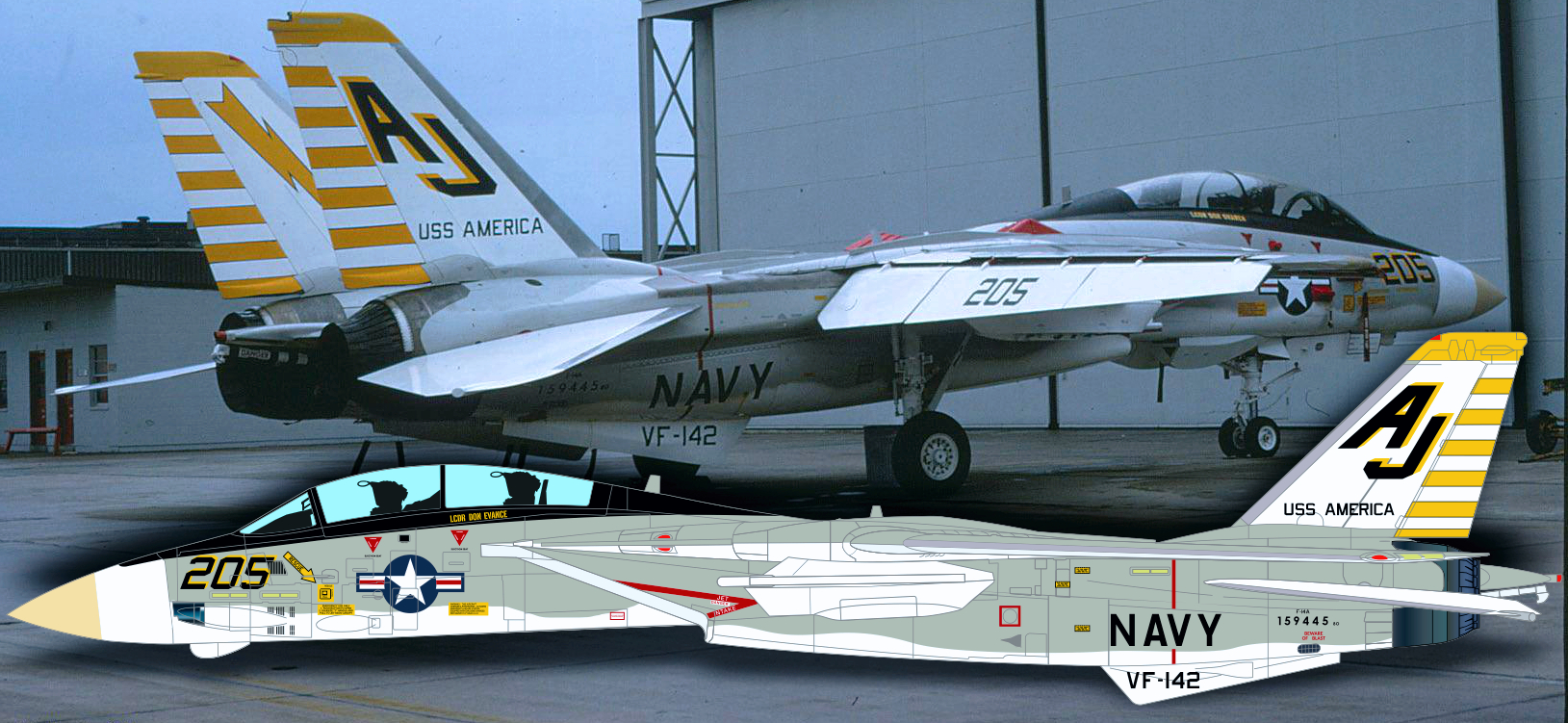 Vixen Decals 1/72 Grumman F-14A Tomcat