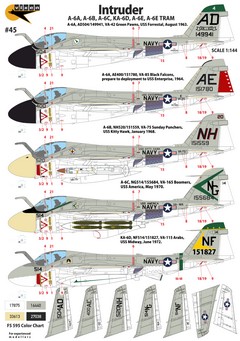 Vixen Decals 1/144 Grumman A-6 Intruder