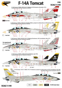 Vixen Decals 1/144 F-14A Tomcat