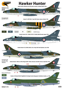 CTA-054 1/72 Hawker Hunter