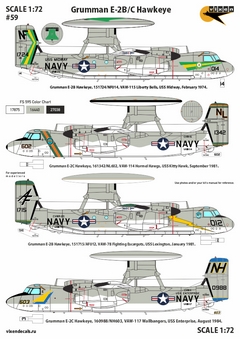 059 1/72 Grumman E-2B/C Hawkeye