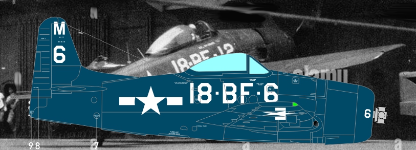 Декаль 061 1/48 Grumman F8F Bearcat