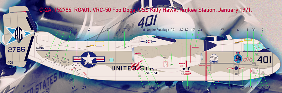 Vixendecals 067 1/48 Grumman C-2A Greyhound