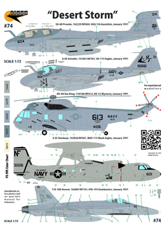 Vixen Decals #74 1/72 "Desert Storm"