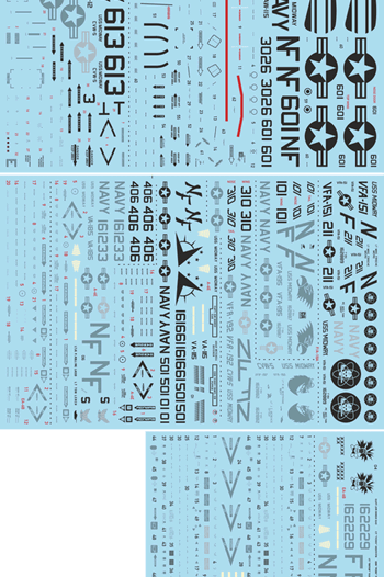 Vixen Decals #74 1/72 CVW-5 during "Desert Storm"